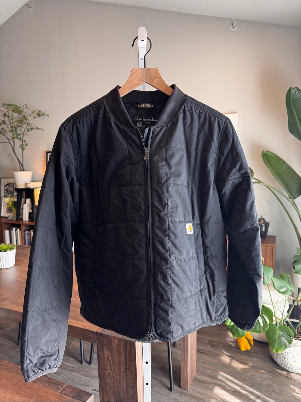 Carhartt Women’s Black Quilted Rain Deffender Jacket